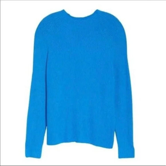 Halogen Nordstrom Mock Neck Sweater Top Blue 2X 2 - Picture 3 of 8